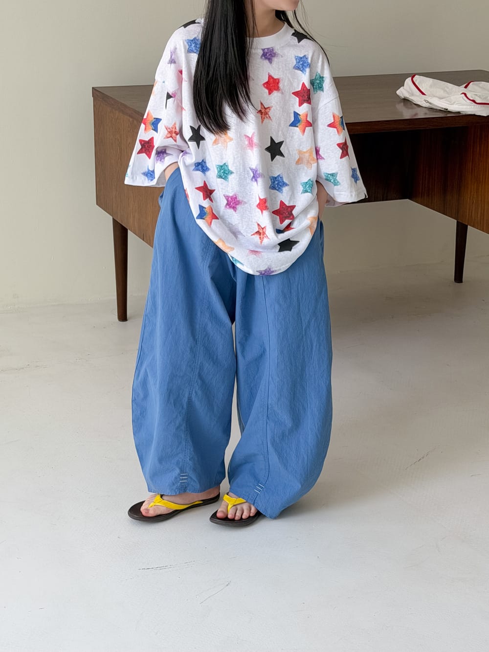 Colorful Star Loose T-shirt スター 半袖Tシャツ【mh0013532】 KUMAI.KIDS 半袖Tシャツ