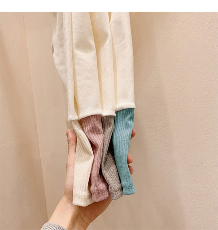 Contrast Color Cotton Leggings バイカラー ストレッチ レギンス【mh0012682】 BBAMMA レギンスパンツ