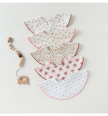 Contrast Piping Cotton Bib バイカラー スタイ【mh0012330】 Beitaoya