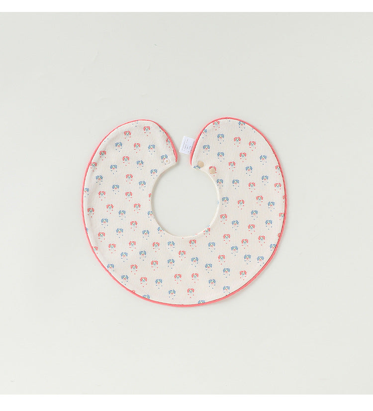 Contrast Piping Cotton Bib バイカラー スタイ【mh0012330】 Beitaoya