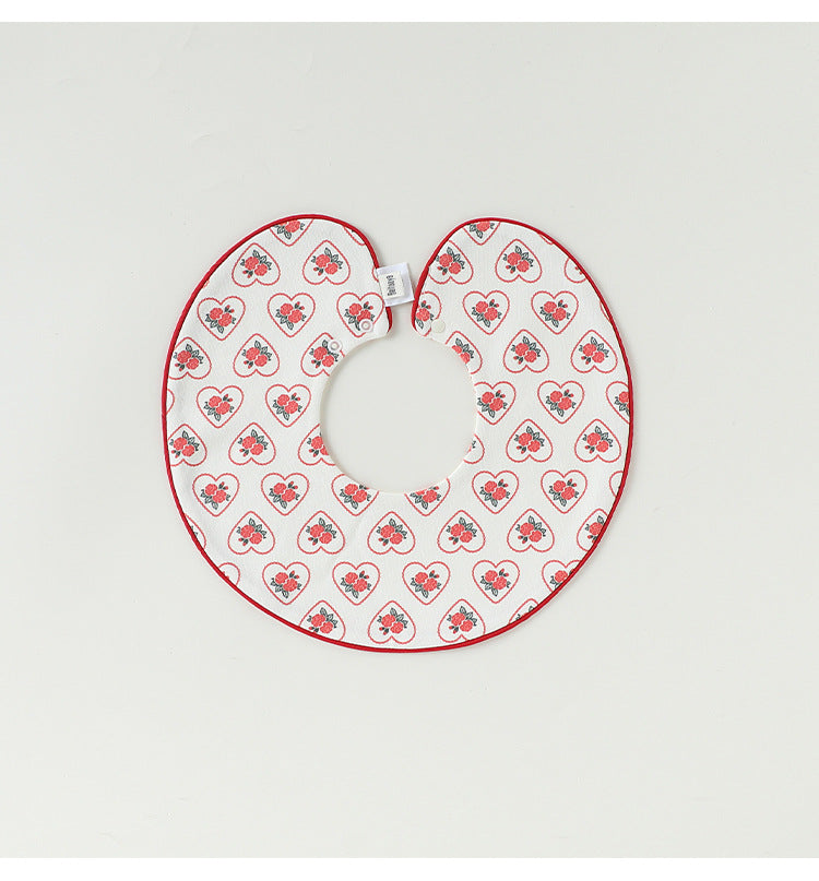 Contrast Piping Cotton Bib バイカラー スタイ【mh0012330】 Beitaoya