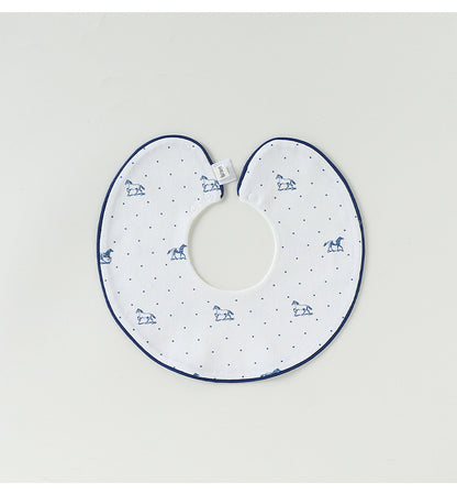Contrast Piping Cotton Bib バイカラー スタイ【mh0012330】 Beitaoya