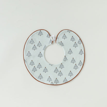 Contrast Piping Cotton Bib バイカラー スタイ【mh0012330】 piping small pines mamahalo shop