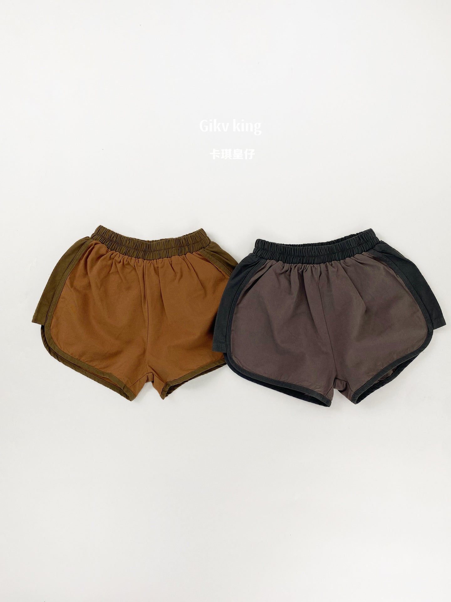 Contrast Piping Cotton Dolphin Shorts バイカラー ショートパンツ【mh0012839】 Gikv king ハーフパンツ・ショートパンツ