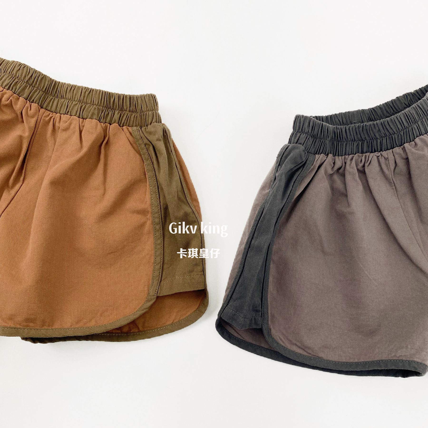 Contrast Piping Cotton Dolphin Shorts バイカラー ショートパンツ【mh0012839】 Gikv king ハーフパンツ・ショートパンツ