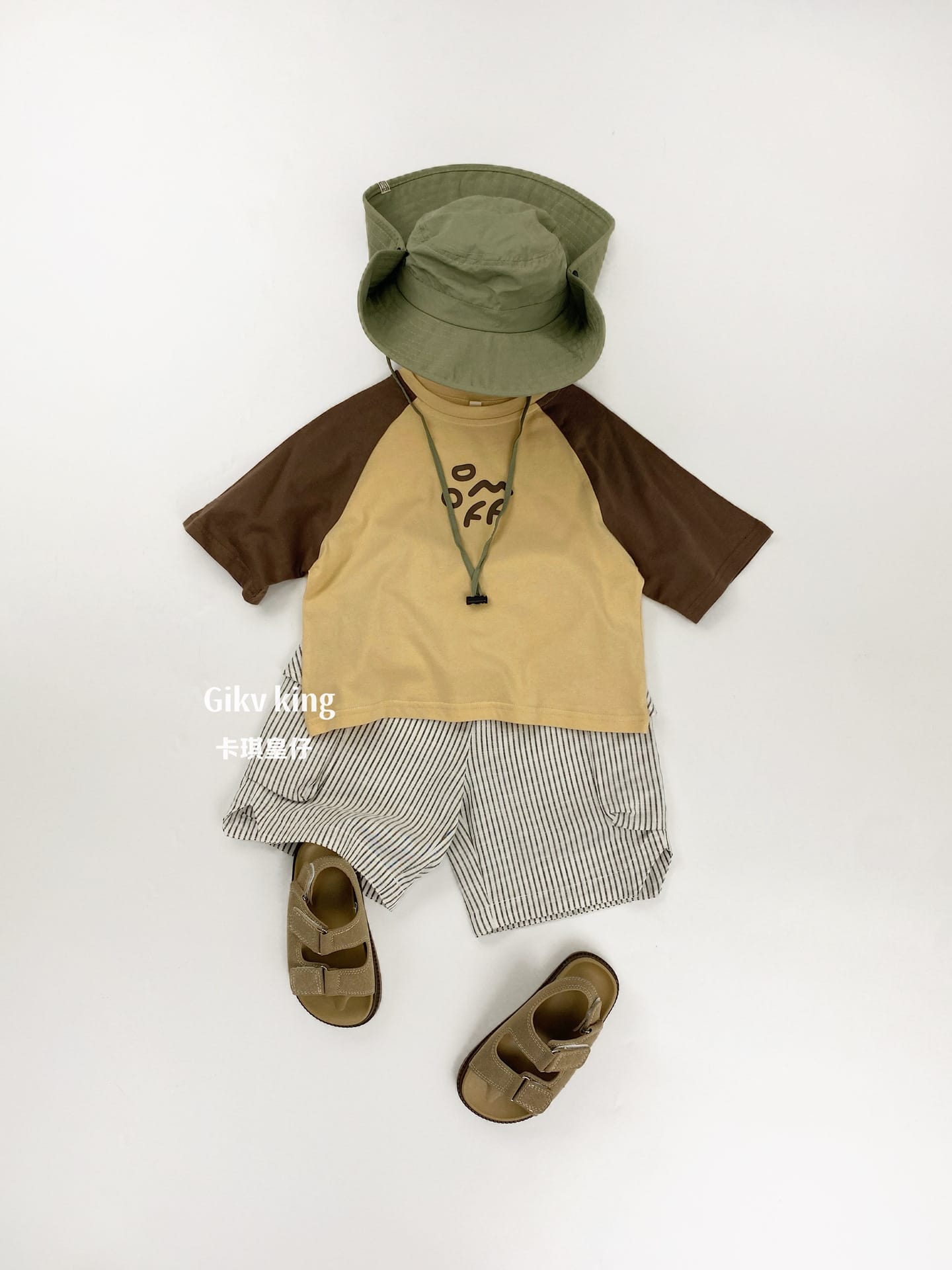 Contrast Raglan Short-Sleeved T-shirt ロゴ ラグラン 五分袖Tシャツ【mh0012838】 Gikv king 半袖Tシャツ