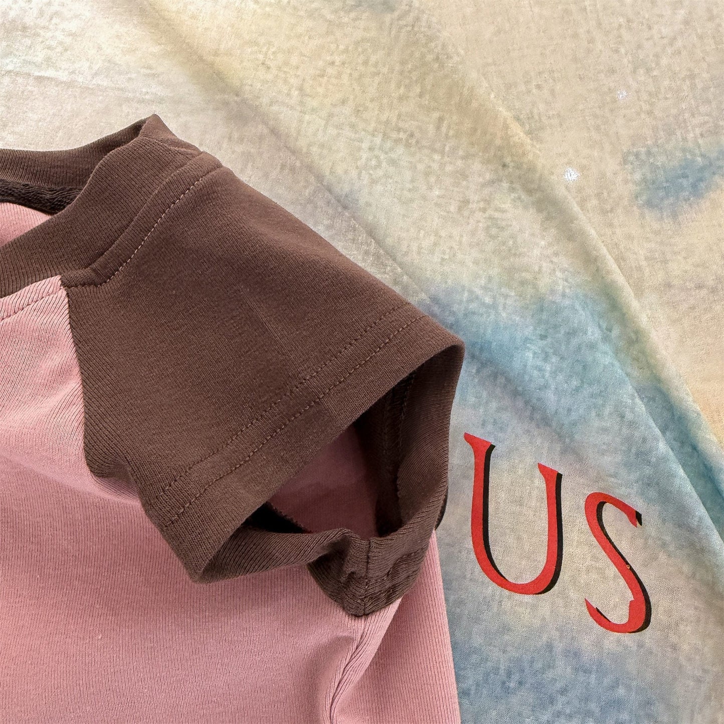 Contrast Raglan Sleeve Numeric Tee コットン ラグラン Tシャツ【mh0012661】 ADbaby 半袖Tシャツ