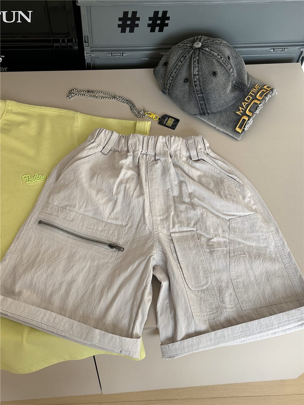 Cooling Zip Shorts 無地 ハーフパンツ【mh0012959】 snidols