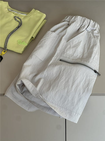 Cooling Zip Shorts 無地 ハーフパンツ【mh0012959】 snidols