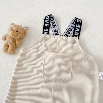 Corduroy Suspender Shorts コーデュロイ サロペット パンツ【mh0012495】 Engepapa サロペットパンツ・サスペンダーパンツ