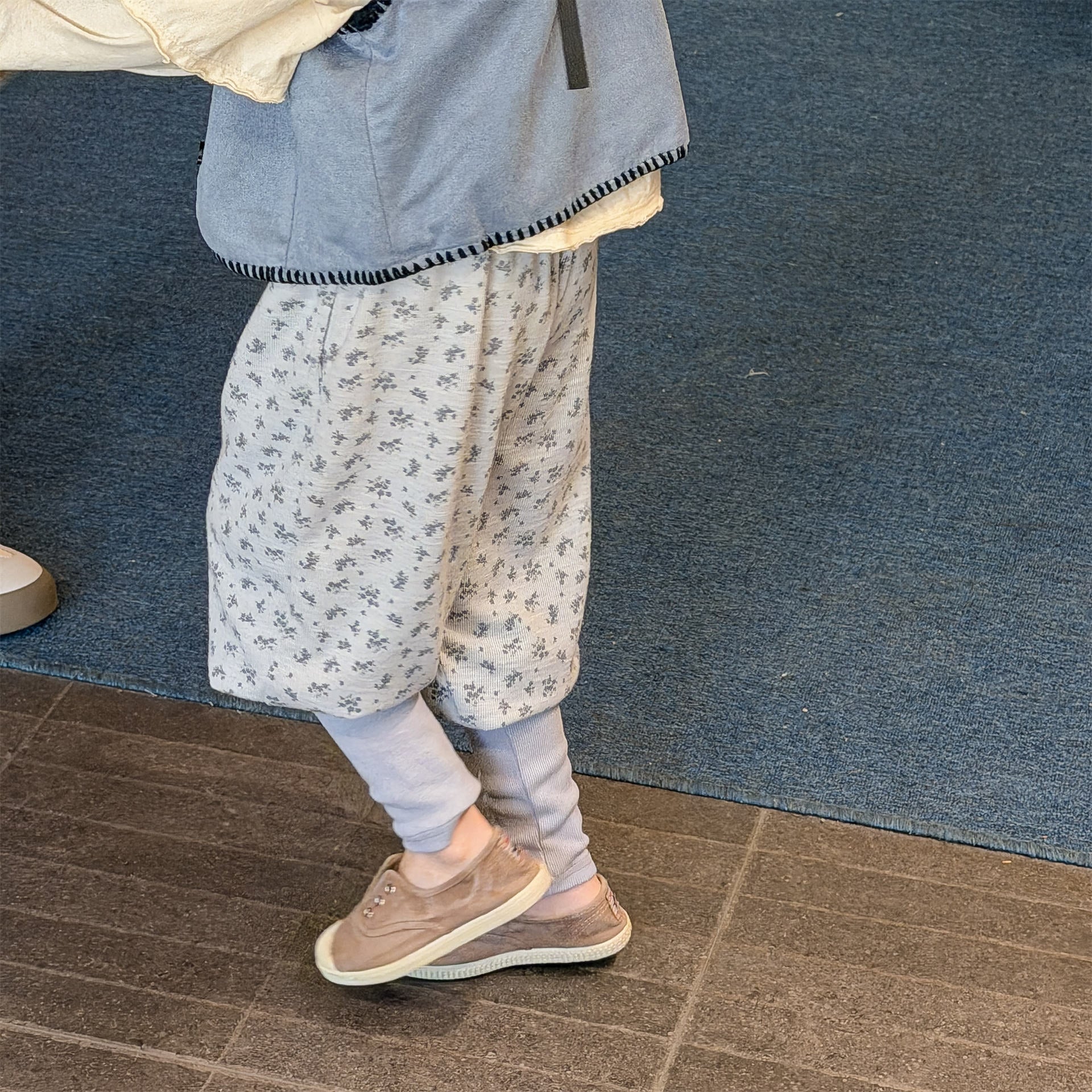 Cotton Blend Elastic Waist Sweatpants 裾リブ スウェットパンツ【mh0012458】 ADbaby ロングパンツ・スウェットパンツ