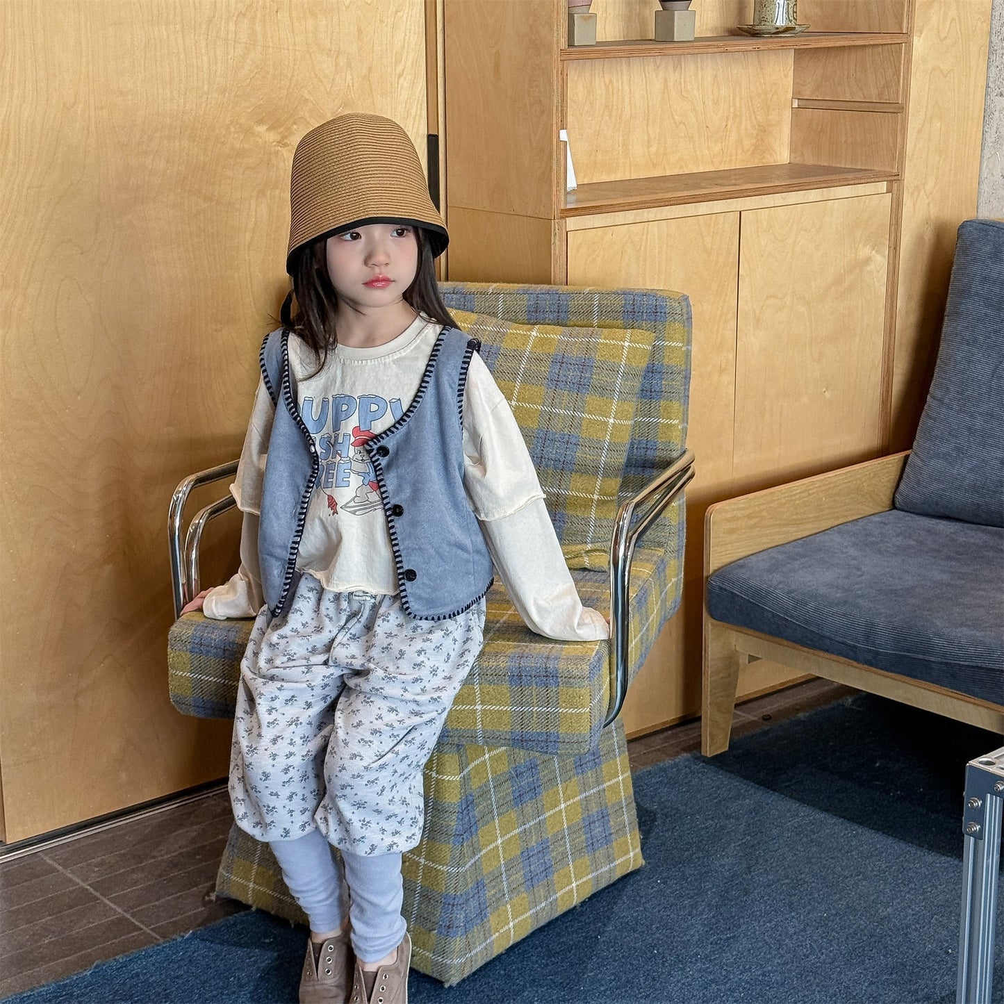 Cotton Blend Elastic Waist Sweatpants 裾リブ スウェットパンツ【mh0012458】 ADbaby ロングパンツ・スウェットパンツ