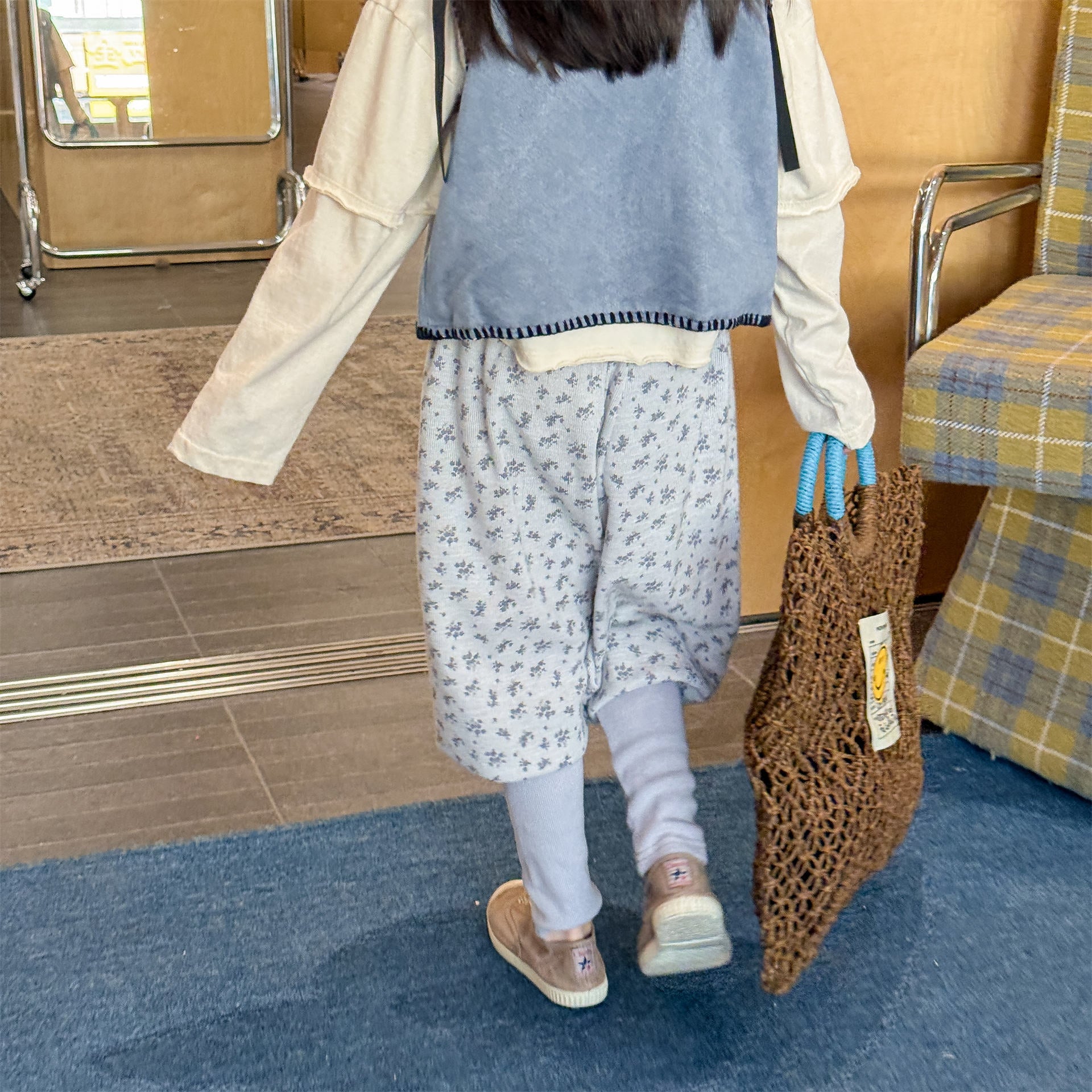 Cotton Blend Elastic Waist Sweatpants 裾リブ スウェットパンツ【mh0012458】 ADbaby ロングパンツ・スウェットパンツ