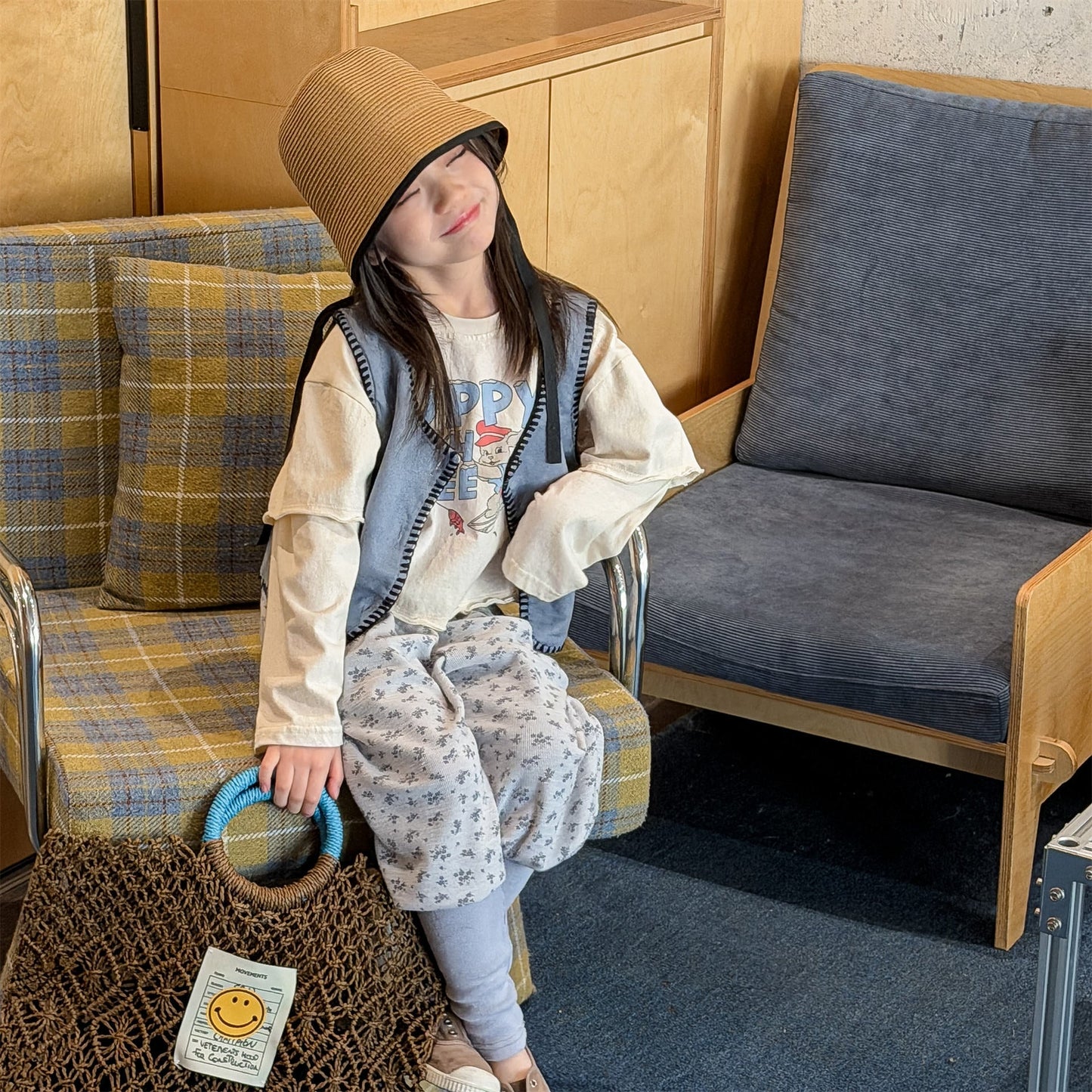 Cotton Blend Elastic Waist Sweatpants 裾リブ スウェットパンツ【mh0012458】 ADbaby ロングパンツ・スウェットパンツ