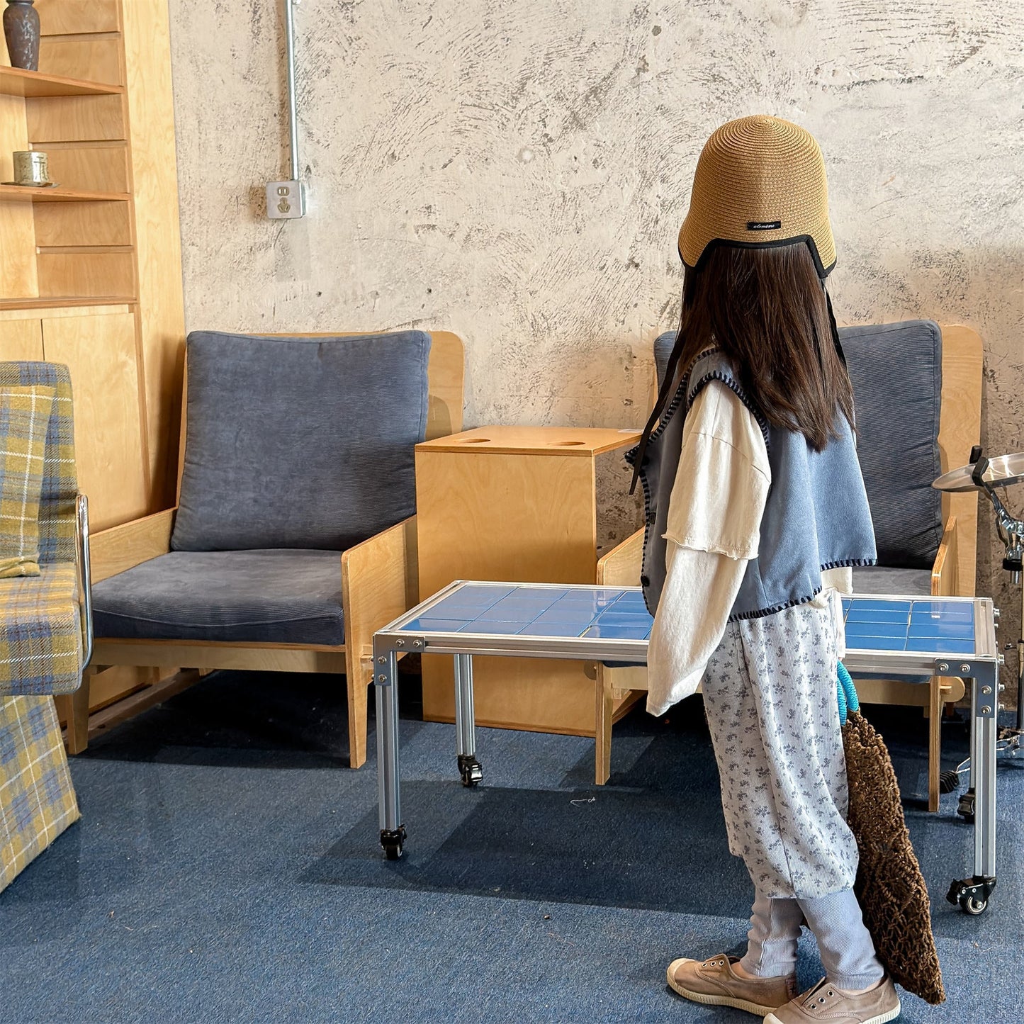 Cotton Blend Elastic Waist Sweatpants 裾リブ スウェットパンツ【mh0012458】 ADbaby ロングパンツ・スウェットパンツ