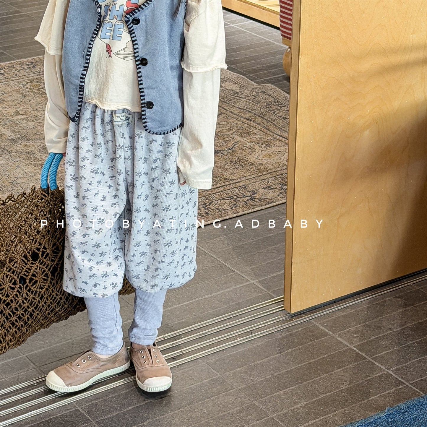 Cotton Blend Elastic Waist Sweatpants 裾リブ スウェットパンツ【mh0012458】 ADbaby ロングパンツ・スウェットパンツ