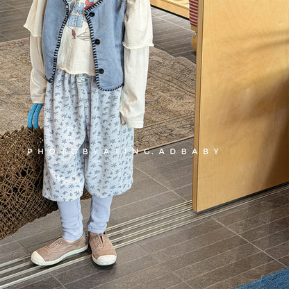 Cotton Blend Elastic Waist Sweatpants 裾リブ スウェットパンツ【mh0012458】 ADbaby ロングパンツ・スウェットパンツ