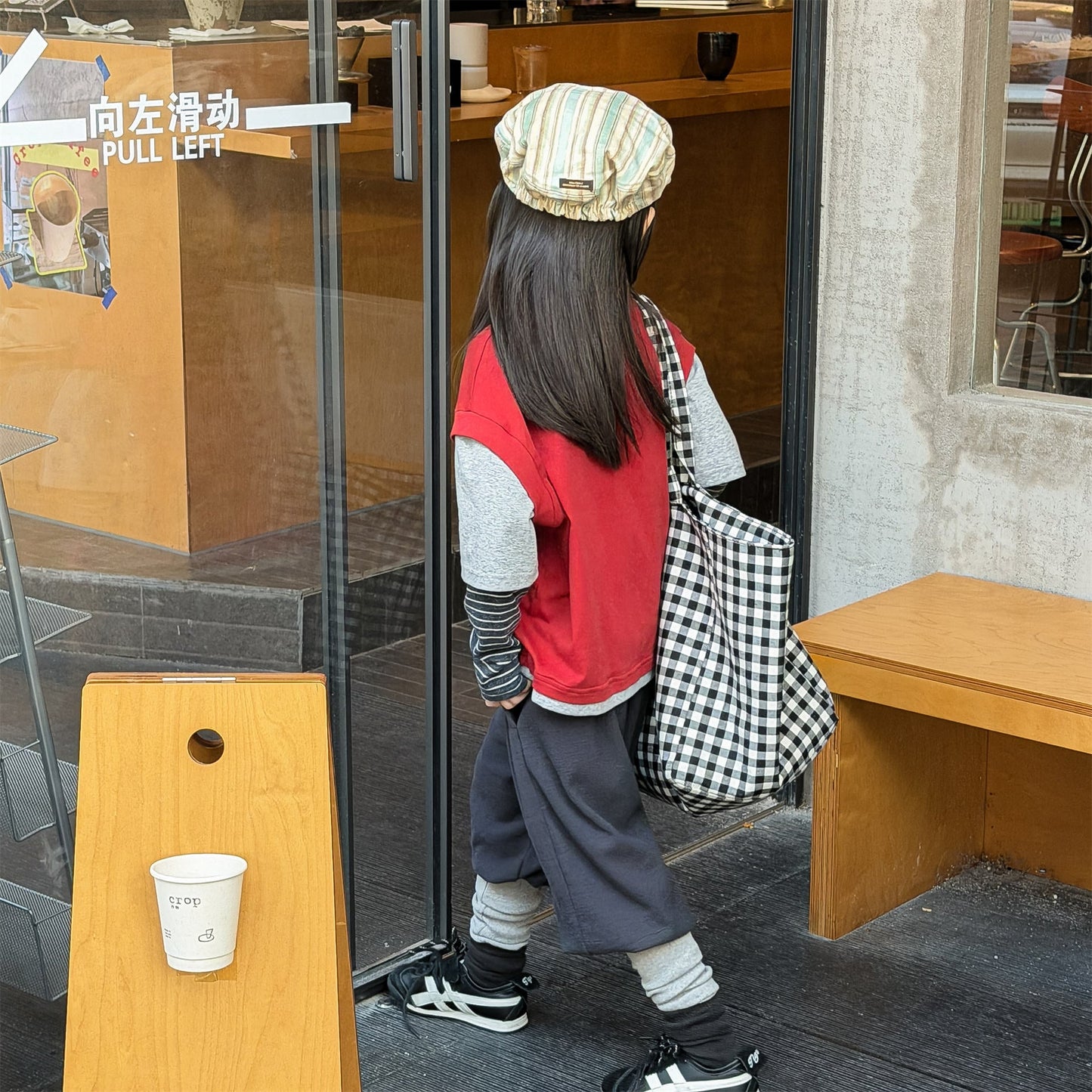 Cotton Blend Elastic Waist Sweatpants 裾リブ スウェットパンツ【mh0012458】 ADbaby ロングパンツ・スウェットパンツ