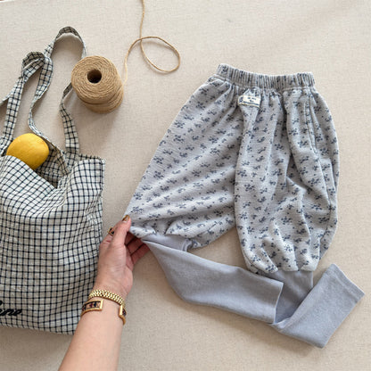 Cotton Blend Elastic Waist Sweatpants 裾リブ スウェットパンツ【mh0012458】 Light Gray / 80cm ADbaby ロングパンツ・スウェットパンツ