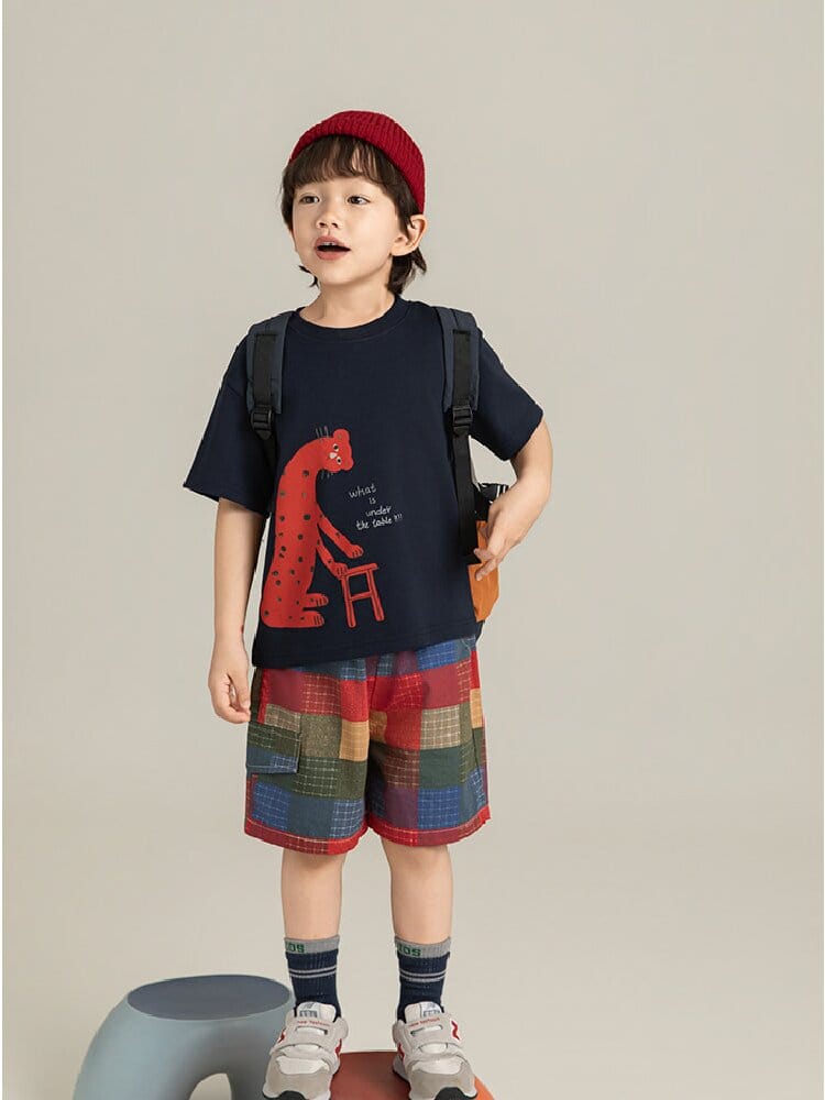 Cotton Plaid Casual Shorts 先染めチェック コットン ショートパンツ【mh0012738】 YoehYaul ハーフパンツ・ショートパンツ