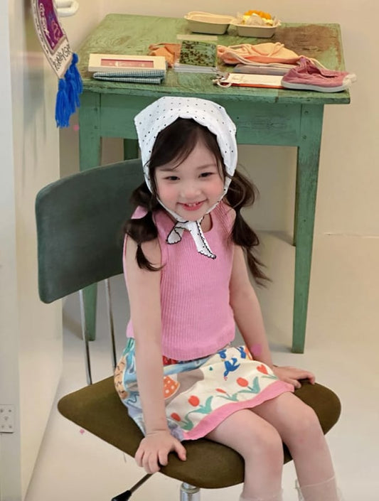 Cotton Ribbed Sleeveless Shirt コットン リブニット タンクトップ【mh0012755】 MaiTianJi タンクトップ・キャミソール・ノースリーブトップス
