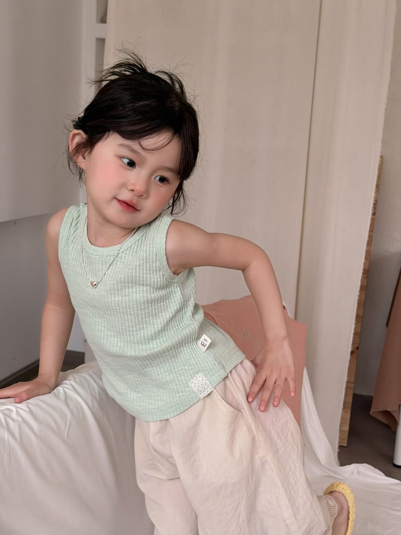 Cotton Ribbed Sleeveless Shirt コットン リブニット タンクトップ【mh0012755】 MaiTianJi タンクトップ・キャミソール・ノースリーブトップス