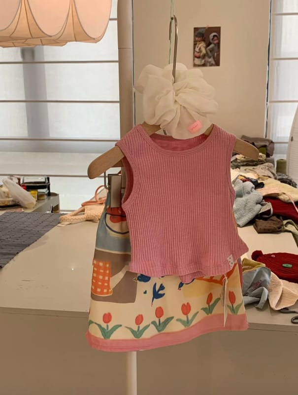 Cotton Ribbed Sleeveless Shirt コットン リブニット タンクトップ【mh0012755】 MaiTianJi タンクトップ・キャミソール・ノースリーブトップス