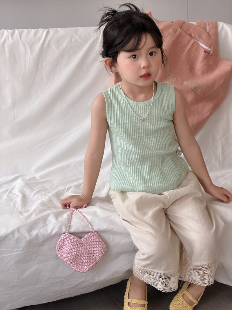 Cotton Ribbed Sleeveless Shirt コットン リブニット タンクトップ【mh0012755】 MaiTianJi タンクトップ・キャミソール・ノースリーブトップス