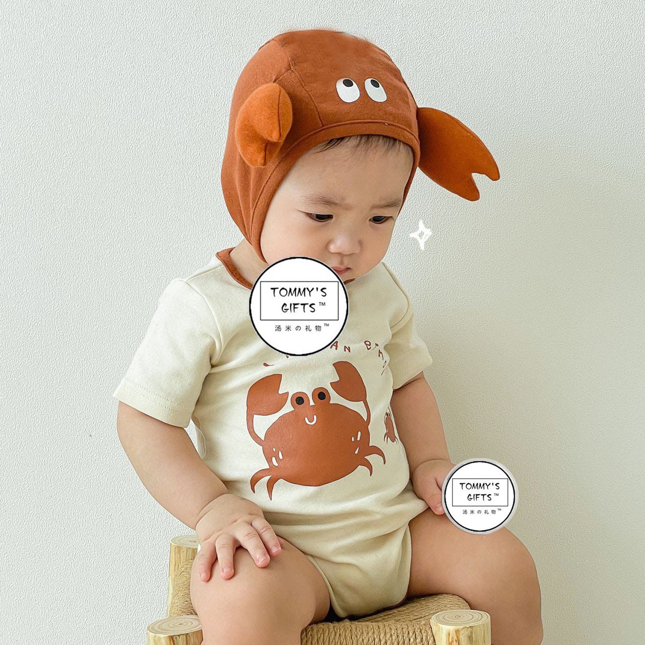Crab Short Long Sleeve Bodysuit カニ 半袖/長袖ロンパース コスチューム【mh0013373】 TOMMY'S GIFTS 半袖ロンパース