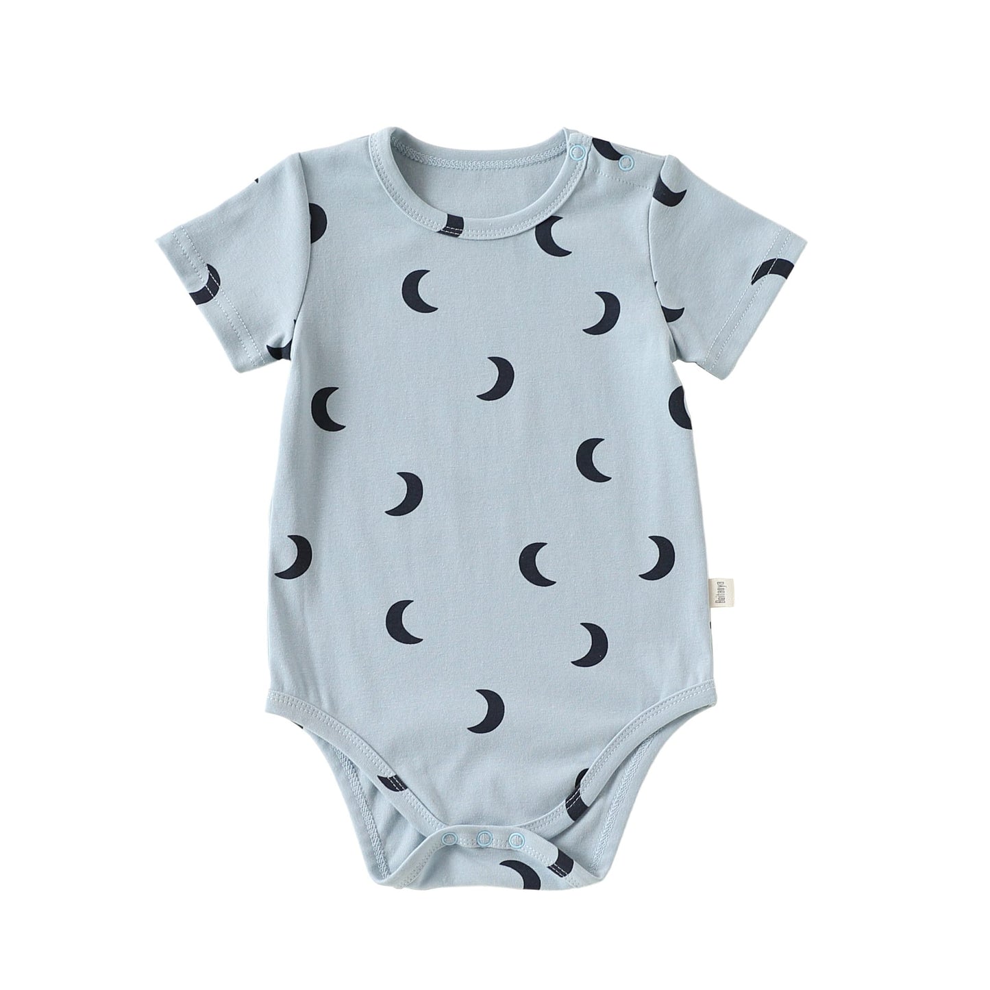 Crescent Moon Series ムーンプリント ロンパース Tシャツ【mh0013026】 BodySuit / 66cm Beitaoya 半袖ロンパース