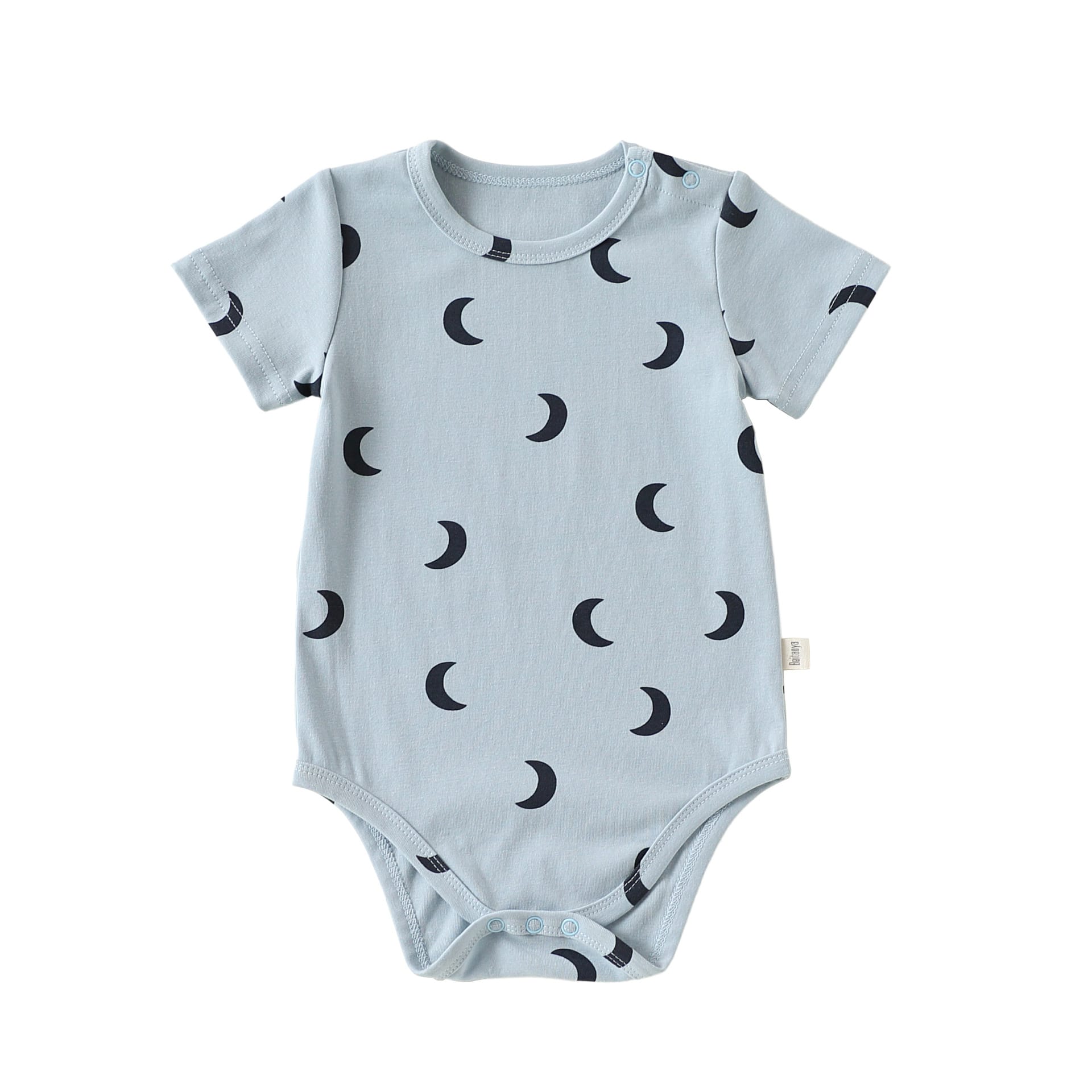 Crescent Moon Series ムーンプリント ロンパース Tシャツ【mh0013026】 BodySuit / 66cm Beitaoya 半袖ロンパース