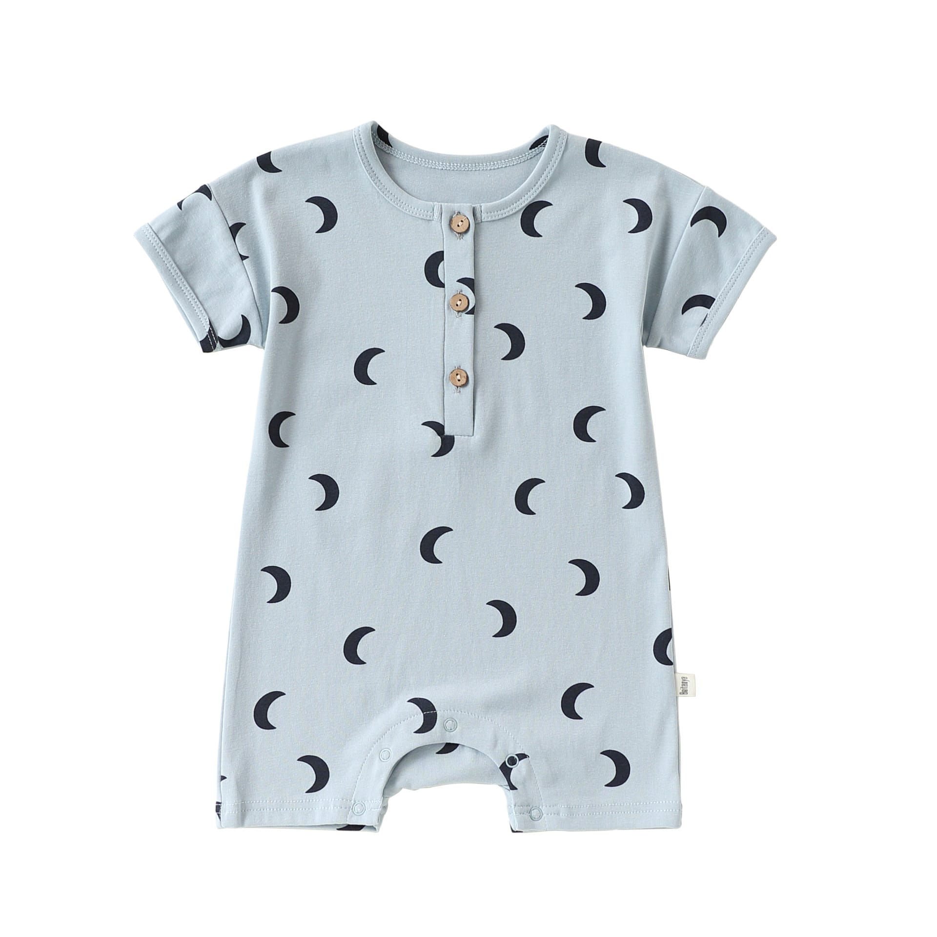 Crescent Moon Series ムーンプリント ロンパース Tシャツ【mh0013026】 Short sleeves Rompers / 66cm Beitaoya 半袖ロンパース