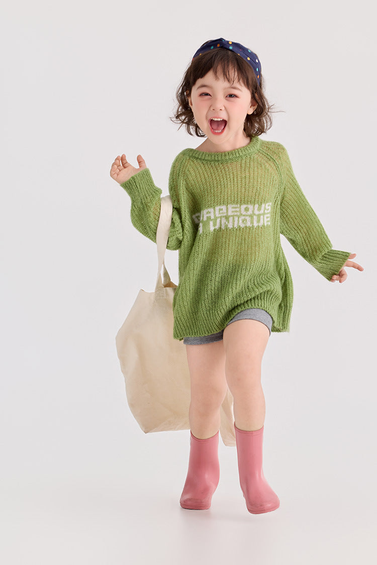 Crochet Style Loose Top かぎ針編み風 ルーズプルオーバー【mh0012391】 HEY BOOBII