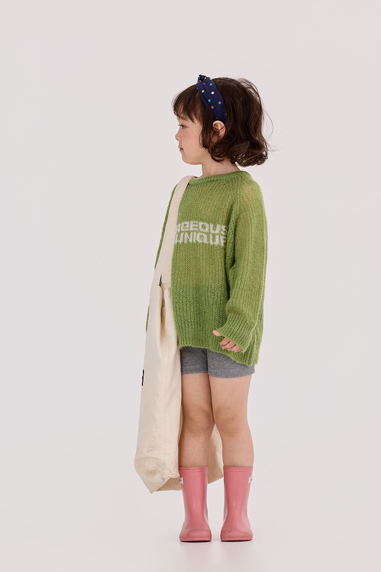 Crochet Style Loose Top かぎ針編み風 ルーズプルオーバー【mh0012391】 HEY BOOBII