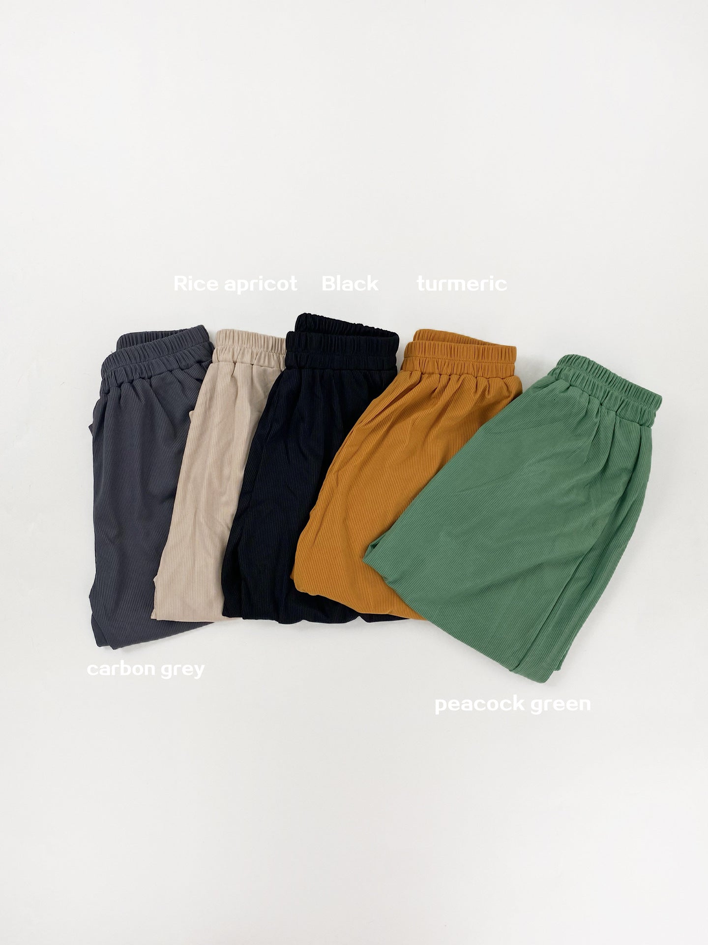 Cuffed Hem Breathable Jogger Pants 無地 コットン ジョガーパンツ【mh0012843】 Gikv king ハーフパンツ・ショートパンツ
