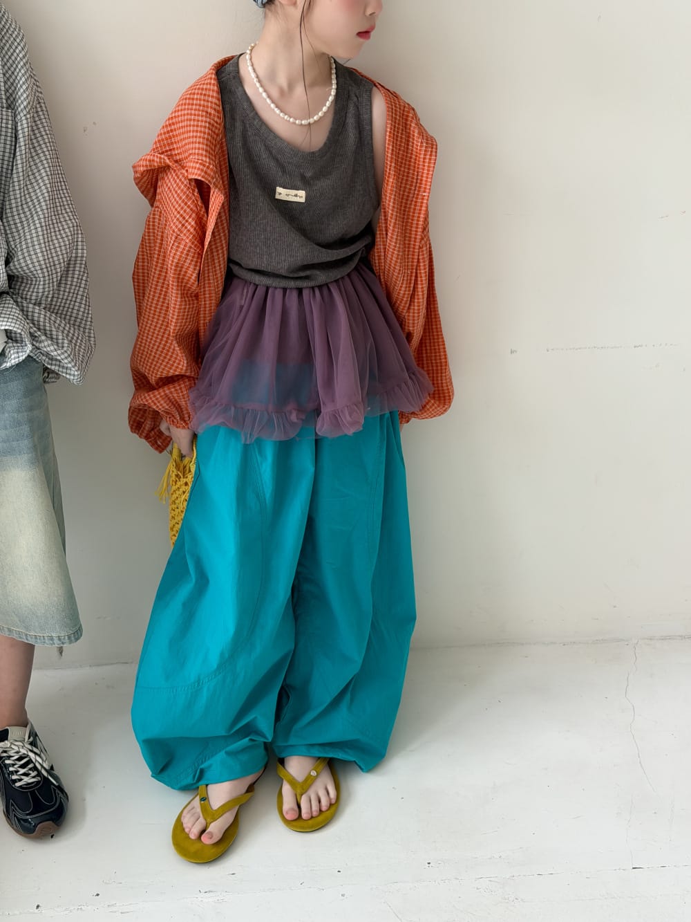 Curved Silhouette Pants コクーン ロングパンツ【mh0013135】 KUMAI.KIDS ロングパンツ・スウェットパンツ