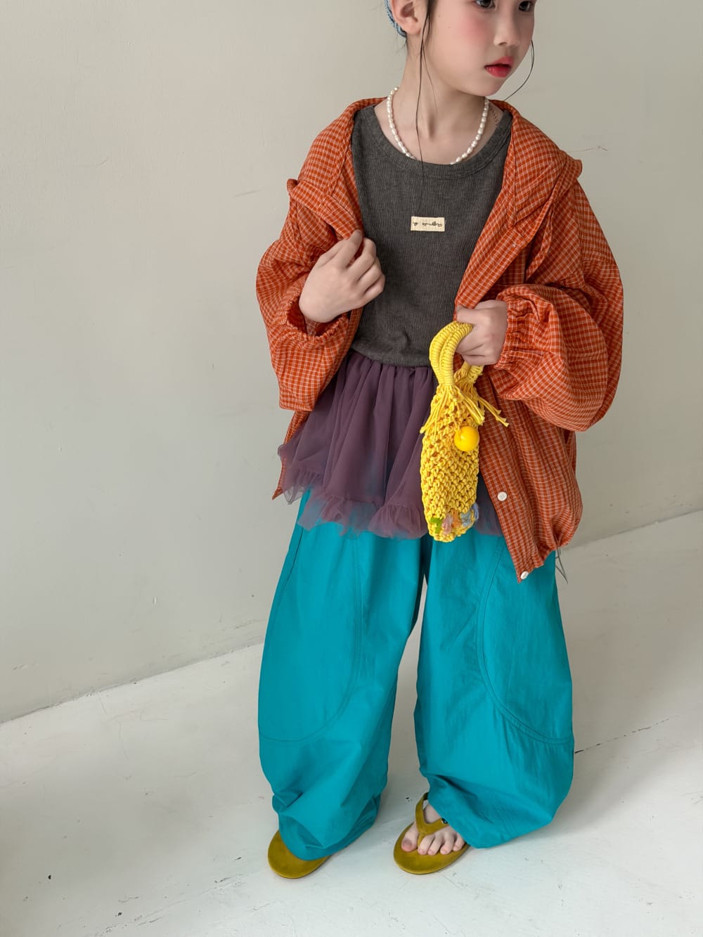 Curved Silhouette Pants コクーン ロングパンツ【mh0013135】 KUMAI.KIDS ロングパンツ・スウェットパンツ