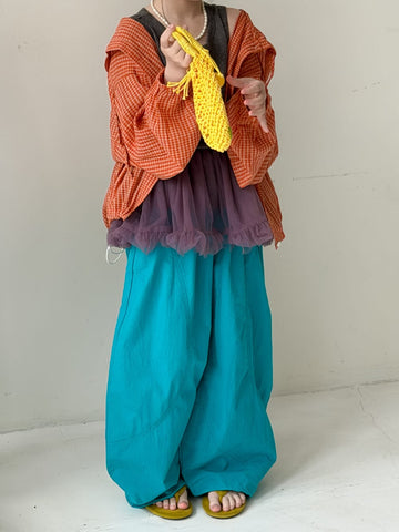 Curved Silhouette Pants コクーン ロングパンツ【mh0013135】 KUMAI.KIDS ロングパンツ・スウェットパンツ