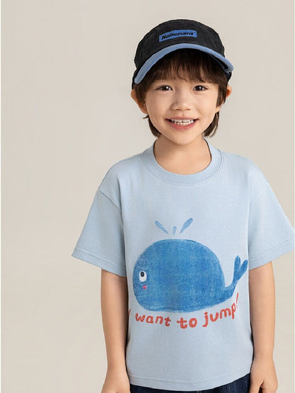 Cute Animal Graphic Cotton T-shirt アニマル プリント コットン Tシャツ【mh0012741】 YoehYaul 半袖Tシャツ
