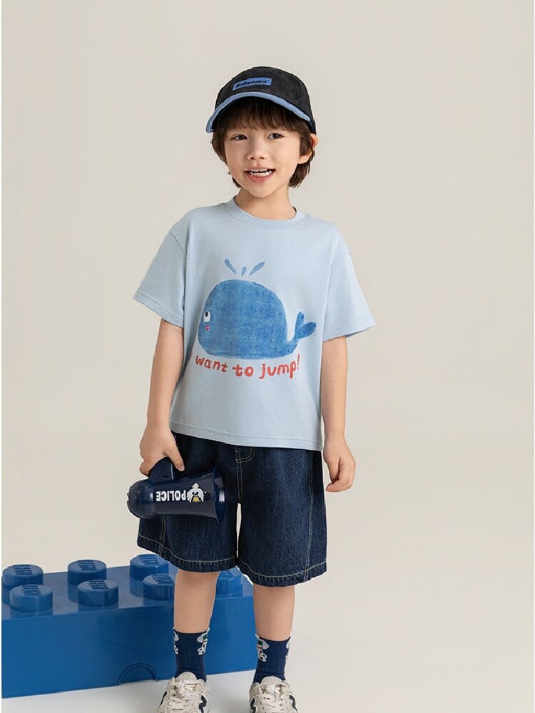 Cute Animal Graphic Cotton T-shirt アニマル プリント コットン Tシャツ【mh0012741】 YoehYaul 半袖Tシャツ