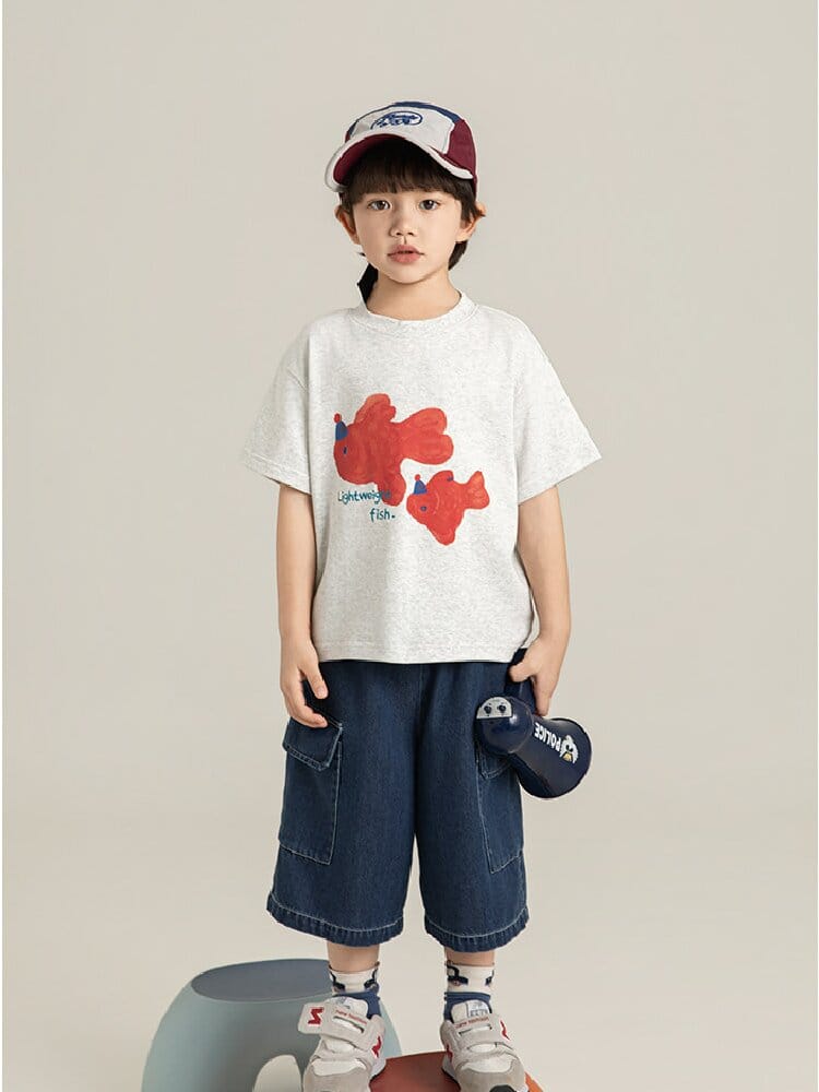 Cute Animal Graphic Cotton T-shirt アニマル プリント コットン Tシャツ【mh0012741】 YoehYaul 半袖Tシャツ