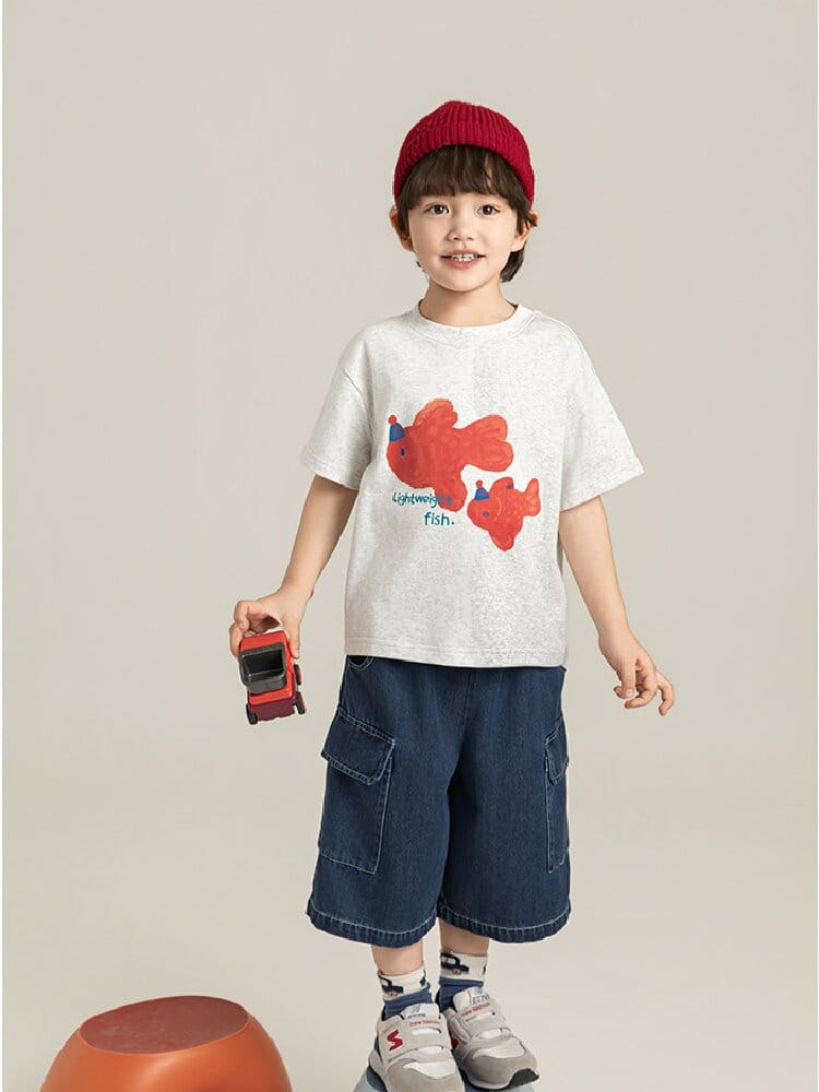 Cute Animal Graphic Cotton T-shirt アニマル プリント コットン Tシャツ【mh0012741】 YoehYaul 半袖Tシャツ