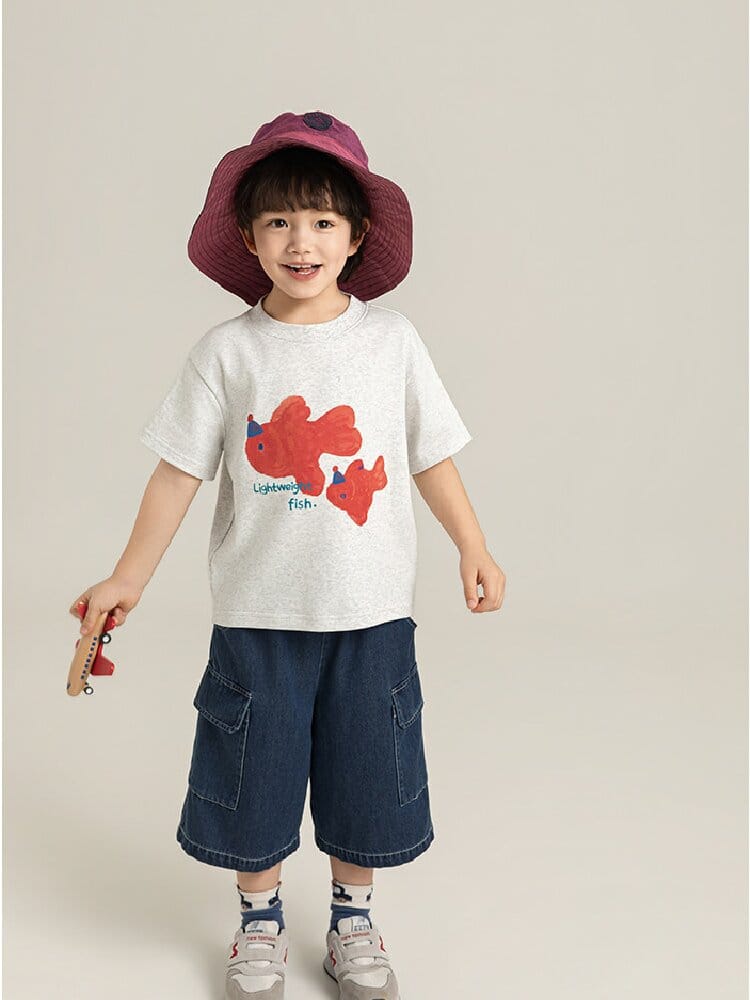 Cute Animal Graphic Cotton T-shirt アニマル プリント コットン Tシャツ【mh0012741】 YoehYaul 半袖Tシャツ