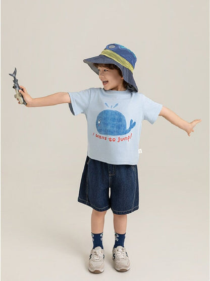 Cute Animal Graphic Cotton T-shirt アニマル プリント コットン Tシャツ【mh0012741】 YoehYaul 半袖Tシャツ