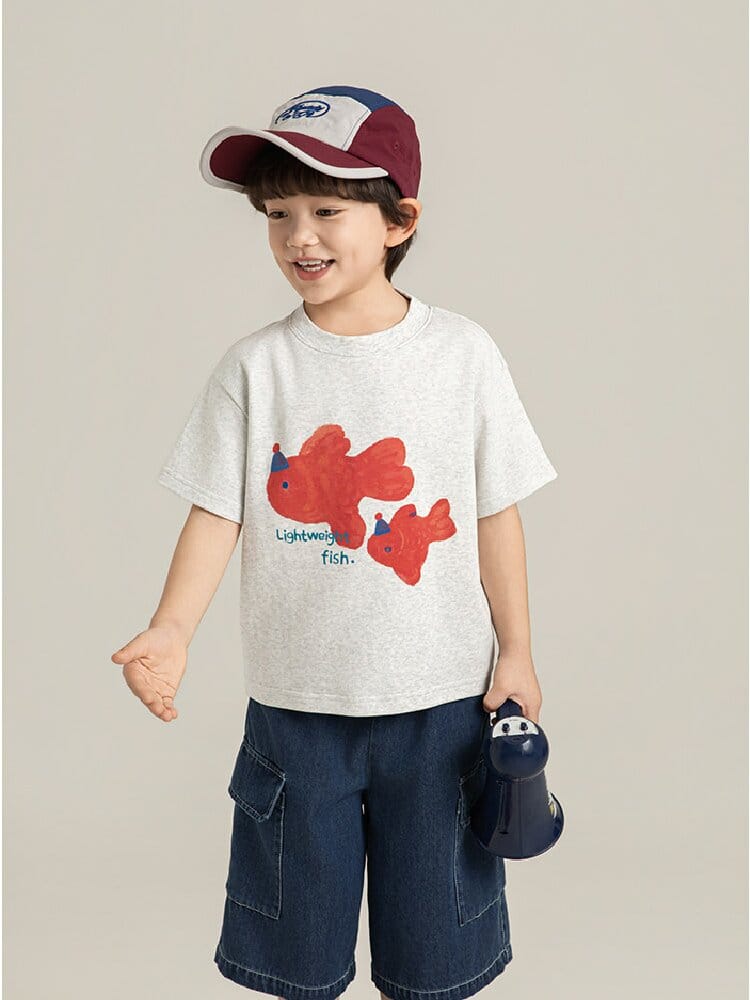 Cute Animal Graphic Cotton T-shirt アニマル プリント コットン Tシャツ【mh0012741】 YoehYaul 半袖Tシャツ