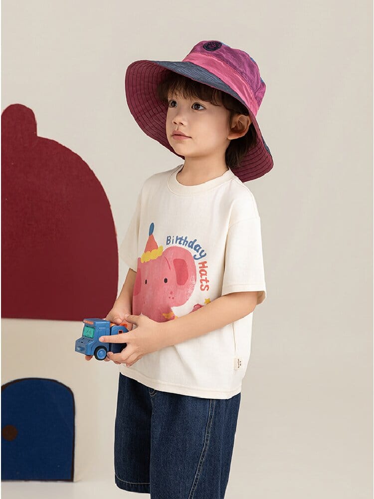 Cute Animal Graphic Cotton T-shirt アニマル プリント コットン Tシャツ【mh0012741】 YoehYaul 半袖Tシャツ