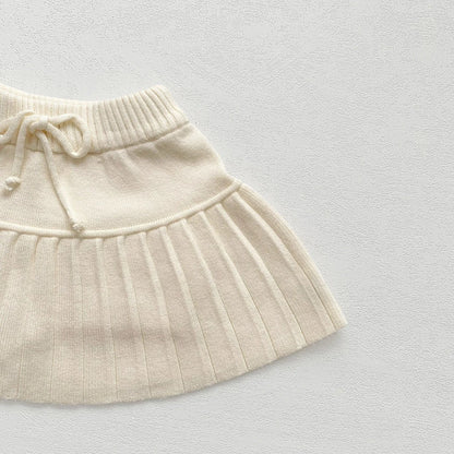 スカート ベビーキッズスカート ニットプリーツスカート 2カラー【mh0006726】