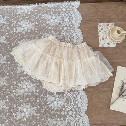 ブルマパンツ Apricot / 73cm メッシュチュールスカートブルマパンツ【mh0009566】