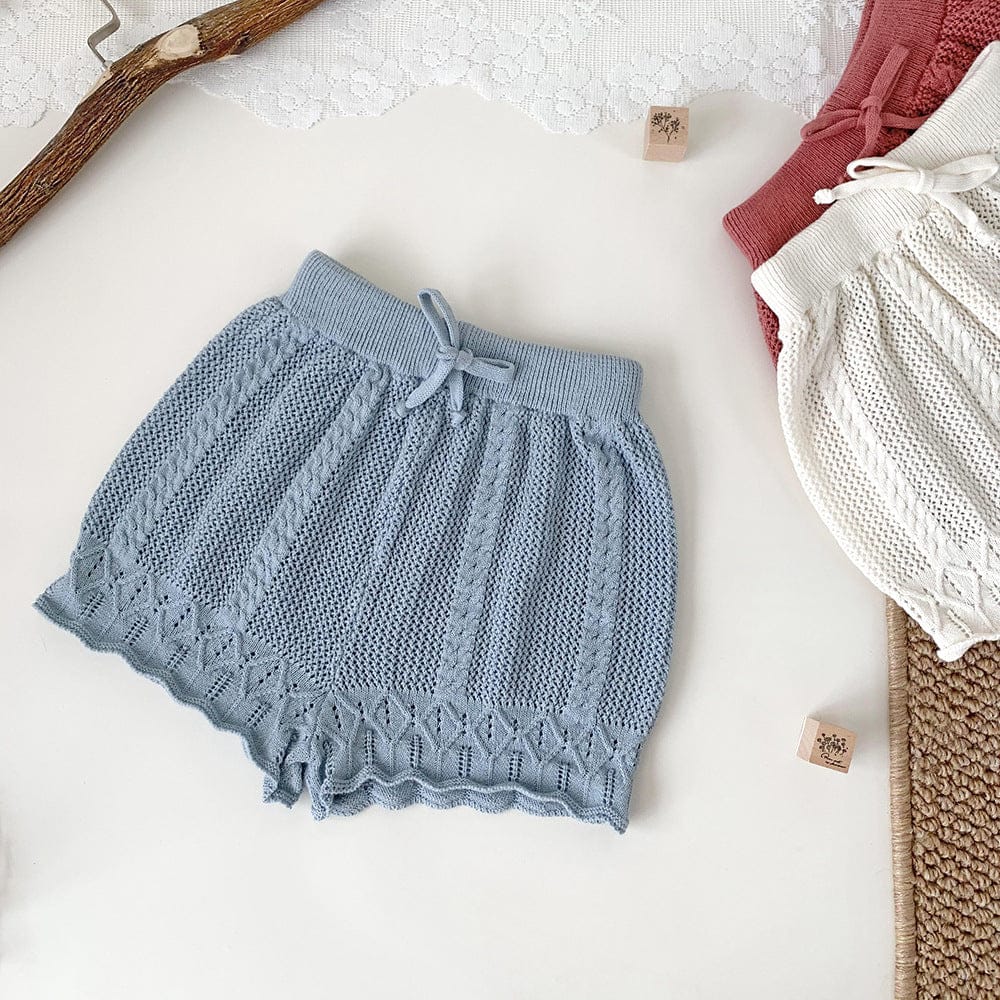 ハーフパンツ・ショートパンツ Blue / 80cm ニットバルーンショートパンツ【mh0009559】