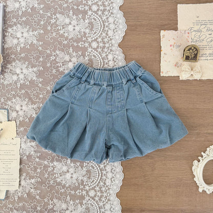 ハーフパンツ・ショートパンツ Blue / 80cm デニムバルーンショートパンツ【mh0010434】